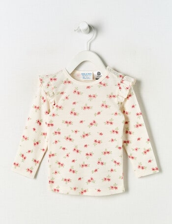 Milly & Milo Merino Long-Sleeve Floral Top, Multicoloured product photo