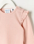 Milly & Milo Merino Rib Long-Sleeve Top, Ballet Pink product photo View 02 S