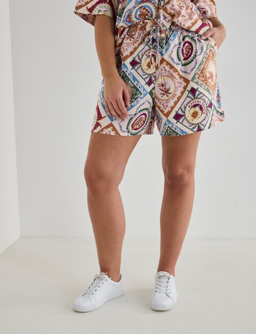 Zest Holiday Havana Print Shorts, Multicoloured product photo View 12 L