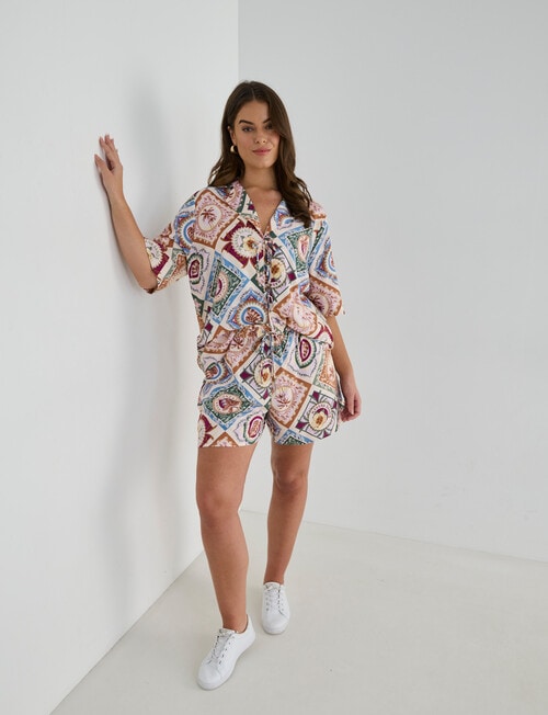 Zest Holiday Havana Print Shorts, Multicoloured product photo View 13 L