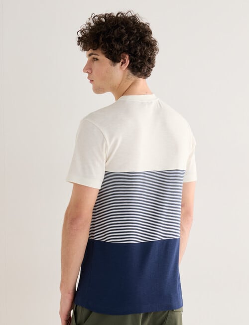 Tarnish Empire Stripe Tee, Off White product photo View 02 L