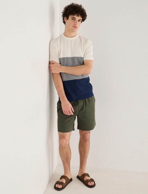 Tarnish Empire Stripe Tee, Off White product photo View 03 L