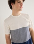 Tarnish Empire Stripe Tee, Off White product photo View 04 S