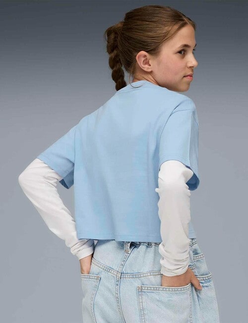 Puma Number 1 Logo Essentail 2 Color Short Length Tee, Haute Tropic product photo View 04 L