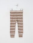 Milly & Milo Merino Stripe Leggings, Sepia product photo