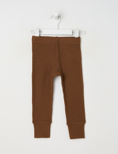 Milly & Milo Merino Rib Leggings, Sepia product photo
