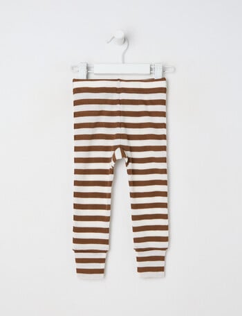 Milly & Milo Merino Stripe Leggings, Sepia product photo