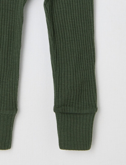 Milly & Milo Merino Rib Leggings, Sea Kelp product photo View 02 L