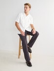 Laidlaw + Leeds Self Textured Short Sleeve Shirt, White product photo View 06 S