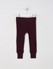 Milly & Milo Merino Rib Leggings, Cherry Lacquer product photo