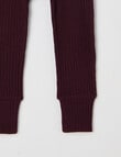 Milly & Milo Merino Rib Leggings, Cherry Lacquer product photo View 02 S