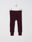 Milly & Milo Merino Rib Leggings, Cherry Lacquer product photo
