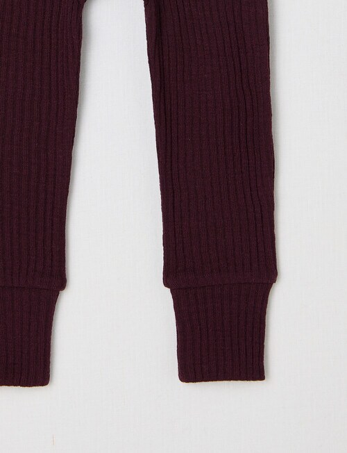 Milly & Milo Merino Rib Leggings, Cherry Lacquer product photo View 02 L