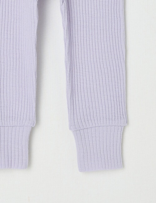 Milly & Milo Merino Rib Leggings, Galactic Lilac product photo View 02 L