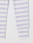 Milly & Milo Merino Stripe Leggings, Galactic Lilac product photo View 02 S