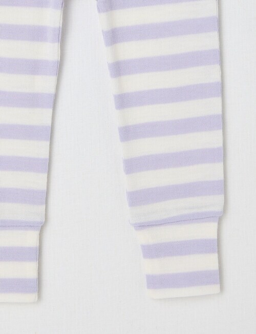 Milly & Milo Merino Stripe Leggings, Galactic Lilac product photo View 02 L