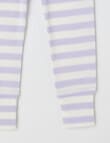 Milly & Milo Merino Stripe Leggings, Galactic Lilac product photo View 02 S
