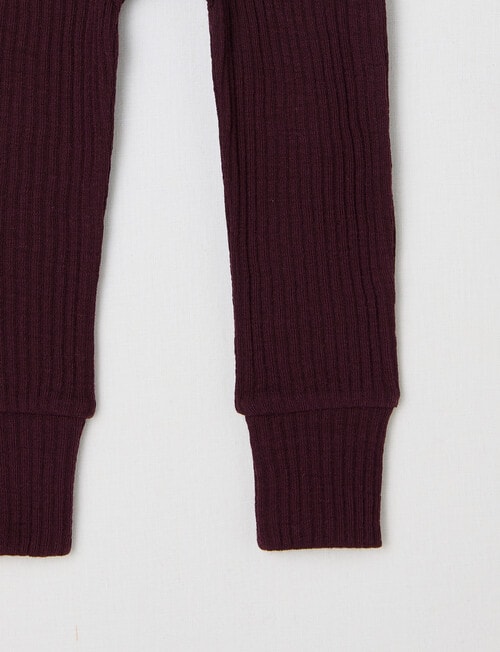 Milly & Milo Merino Rib Leggings, Cherry Lacquer product photo View 02 L