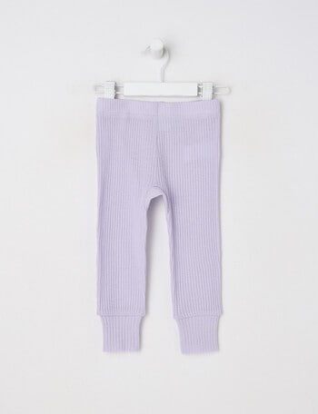 Milly & Milo Merino Rib Leggings, Galactic Lilac product photo