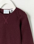 Milly & Milo Merino Rib Long-Sleeve Top, Cherry Lacquer product photo View 02 S