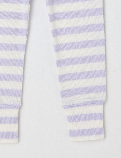 Milly & Milo Merino Stripe Leggings, Galactic Lilac product photo View 02 L