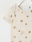 Milly & Milo Short-sleeve Bee Bodysuit, Cream product photo View 02 S