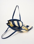 Zest Resort Paperstraw Tote Bag, Navy & White product photo View 06 S