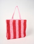 Zest Resort Paperstraw Tote Bag, Red & Pink product photo