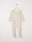 Milly & Milo Merino Floral Sleepsuit, Cream product photo