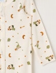 Milly & Milo Merino Space Dino Sleepsuit, Cream product photo View 02 S