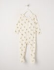 Milly & Milo Merino Bird Sleepsuit, Cream product photo