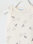 Milly & Milo Merino Sleeveless Dog Bodysuit, Cream product photo View 02 S