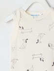 Milly & Milo Merino Sleeveless Dog Bodysuit, Cream product photo View 02 S