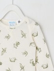 Milly & Milo Merino Long-Sleeve Bird Top, White product photo View 03 S