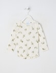 Milly & Milo Merino Long-Sleeve Bird Top, White product photo