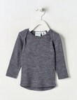 Milly & Milo Merino Rib Long-Sleeve Top, Velveteen product photo