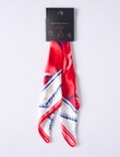 Boston + Bailey Silk Square Nautical Print Scarf, Red product photo