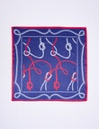 Boston + Bailey Silk Square Nautical Print Scarf, Navy product photo View 03 S