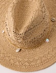 Zest Resort Straw SunHat with Charms, Natural product photo View 03 S