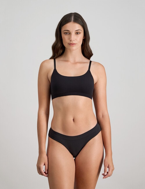 Bendon Extra-Ordinary Crop Top, Black product photo View 04 L