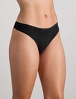 Bendon Extra-Ordinary Thong Brief, Black product photo View 03 S