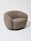 LUCA Furniture Callie Swivel Chair, Coffee product photo