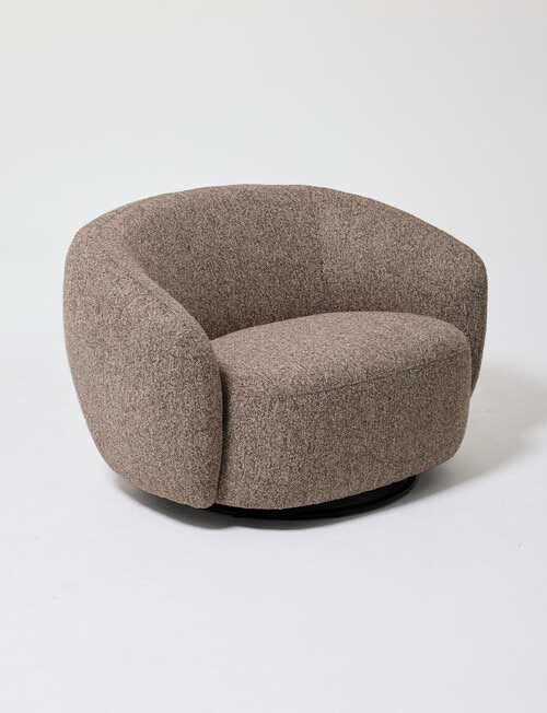 LUCA Furniture Callie Swivel Chair, Coffee product photo