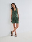 Zest Linen Tie Vest Top, Kelp product photo View 03 S
