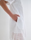 Zest Broderie Pop Over Dress, White product photo View 05 S