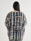 Studio Curve Collection Overlay Tunic, Smudged Mint Check product photo View 02 S