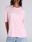 Champion Graphic Shop Oversize Tee, New Tender Pink product photo