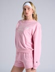 Champion Graphic Shop Crew Sweatshirt, New Tender Pink product photo View 02 S