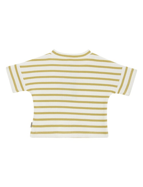 Bonds Rib Stripe Tee, Clay & Marscapone product photo View 02 L