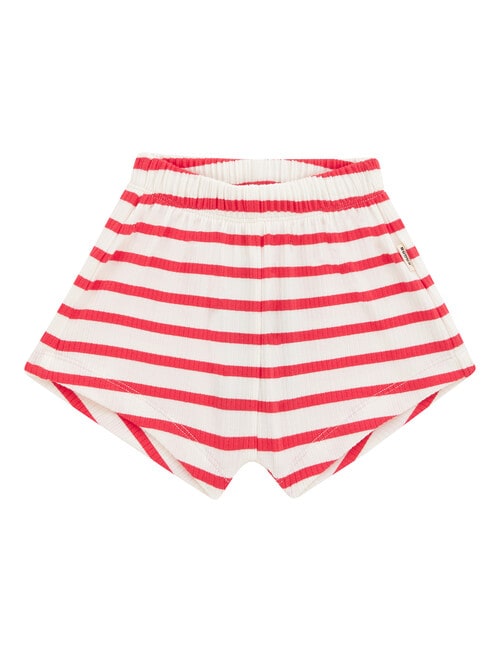 Bonds Roomies Stripe Shorts, Red & White product photo